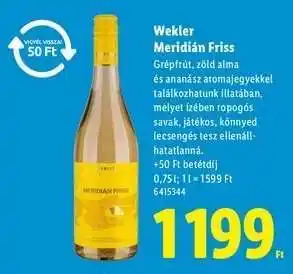 Lidl Wekler Meridián Friss ajánlat