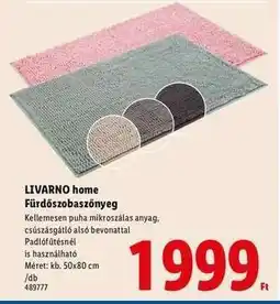 Lidl LIVARNO HOME Fürdőszobaszőnyeg ajánlat
