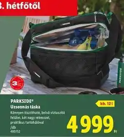 Lidl PARKSIDE Uzsonnás táska ajánlat