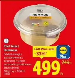 Lidl CHEF SELECT Hummusz ajánlat