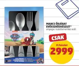 PENNY Mancs Őrjárat Evőeszközkészlet ajánlat