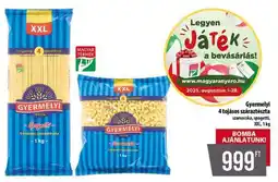 Coop Gyermelyi 4 tojásos száraztészta ajánlat