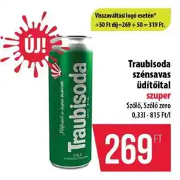 Coop Traubisoda szénsavas üdítőital ajánlat