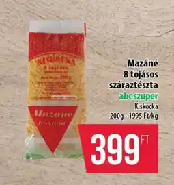 Coop Mazané 8 tojásos száraztészta ajánlat
