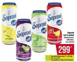 Coop Soproni 0.0% sörital ajánlat