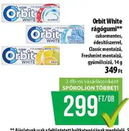 Coop Orbit White rágógumi ajánlat