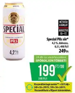 Coop Special Pils sör ajánlat