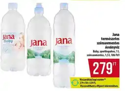 Coop Jana természetes szénsavmentes ásványvíz ajánlat