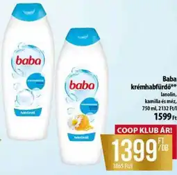 Coop Baba krémhabfürdő ajánlat