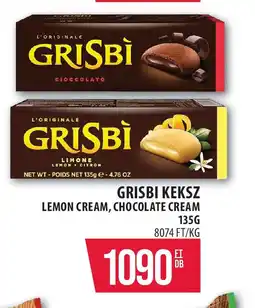 Coop Grisbi Keksz lemon cream, chocolate cream ajánlat