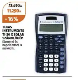 Müller Texas Instruments TI-30 X Solar Számolgép ajánlat
