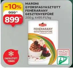Auchan MARONI GYORSFAGYASZTOTT FEHÉRARANY GESZTENYEPÜRÉ ajánlat
