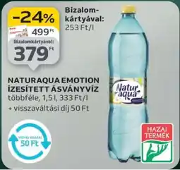 Auchan NATURAQUA EMOTION ÍZESÍTETT ÁSVÁNYVÍZ ajánlat