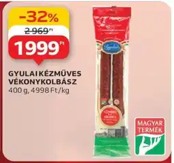 Auchan Gyulai Kézműves Vékonykolbász ajánlat