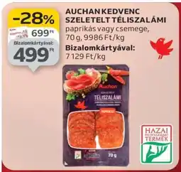 Auchan Auchan Kedvenc Szeletelt Téliszalámi ajánlat