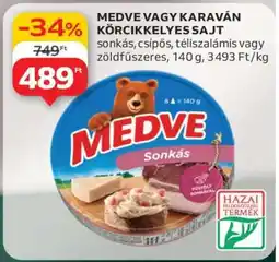 Auchan MEDVE VAGY KARAVÁN KÖRCIKKELYES SAJT ajánlat