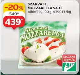 Auchan Szarvasi Mozzarella sajt ajánlat