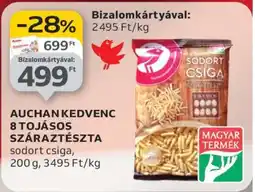 Auchan AUCHAN KEDVENC 8 TOJÁSOS SZÁRAZTÉSZTA ajánlat