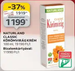 Auchan NATURLAND CLASSIC KÖRÖMVIRÁG KRÉM ajánlat