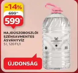 Auchan HAJDÚSZOBOSZLÓI SZÉNSAVMENTES ÁSVÁNYVÍZ ajánlat