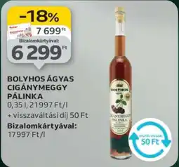 Auchan BOLYHOS ÁGYAS CIGÁNYMEGGY PÁLINKA ajánlat