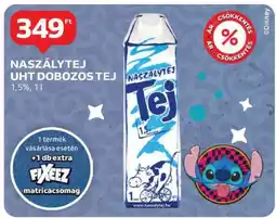 Auchan NASZÁLYTEJ UHT DOBOZOS TEJ ajánlat