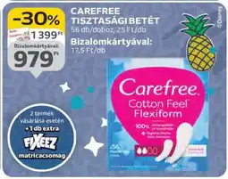 Auchan CAREFREE Tisztasági betét ajánlat