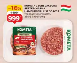 Auchan KOMETA GYORSVACSORA SERTÉS-MARHA HAMBURGER HÚSPOGÁCSA ajánlat