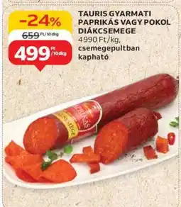 Auchan Tauris Gyarmati Paprikás vagy Pokol Diákcsemege ajánlat