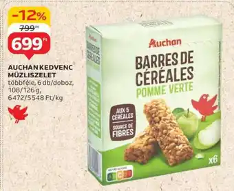 Auchan Auchan Kedvenc Müzliszelet ajánlat