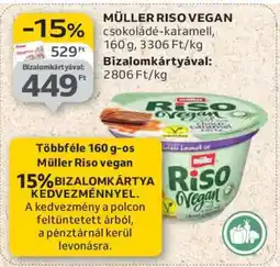 Auchan MÜLLER RISO VEGAN csokoládé-karamell ajánlat