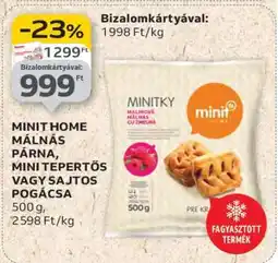 Auchan MINIT HOME MÁLNÁS PÁRNA, MINI TEPERTŐS VAGY SAJTOS POGÁCSA ajánlat