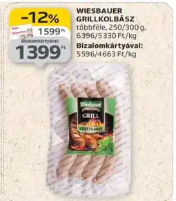 Auchan Wiesbauer Grillkolbász ajánlat