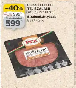 Auchan PICK Szeletelt téliszalámi ajánlat