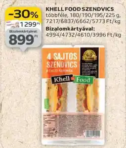 Auchan Khell Food Szendvics ajánlat