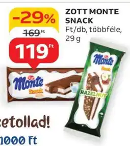Auchan ZOTT Monte snack ajánlat