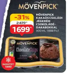 Auchan MÖVENPICK Kakaós Családi Jégkrém Csokoládé-Darabokkal ajánlat