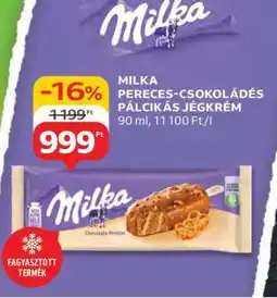 Auchan Milka Pereces-Csokoládés Pálcikás Jégkrém ajánlat