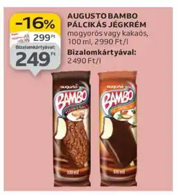Auchan AUGUSTO BAMBO PÁLCIKÁS JÉGKRÉM ajánlat