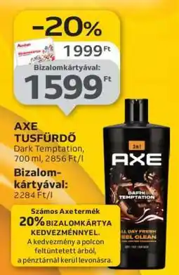 Auchan AXE Tusfürdő Dark Temptation ajánlat