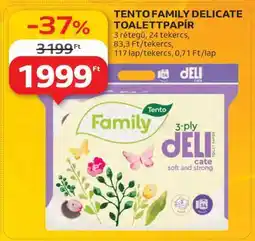 Auchan Tento Family Delicate toalettpapír ajánlat