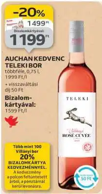 Auchan Auchan Kedvenc Teleki Bor ajánlat