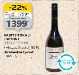 Auchan BABITS TOKAJI FURMINT ajánlat