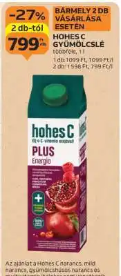 Auchan Hohes C Gyümölcslé ajánlat