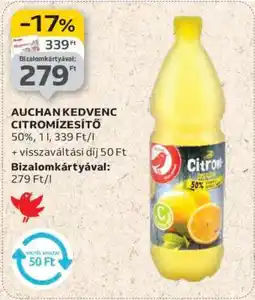 Auchan Auchan Kedvenc Citromízésítő ajánlat