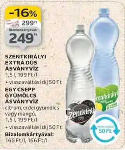 Auchan Szentkirályi Extra Dús Ásványvíz ajánlat