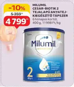 Auchan MILUMIL CESAR-BIOTIK 2 TEJALAPÚ ANYATEJ-KIEGÉSZÍTŐ TÁPSZER ajánlat