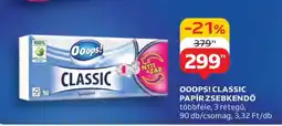 Auchan Ooops! Classic papír zsebkendő ajánlat