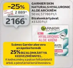 Auchan GARNIER SKIN NATURALS HYALURONIC ALOE ARCKRÉM ajánlat
