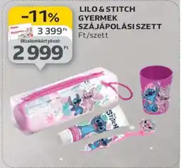 Auchan Lilo & Stitch Gyermek Szájápolási Szett ajánlat